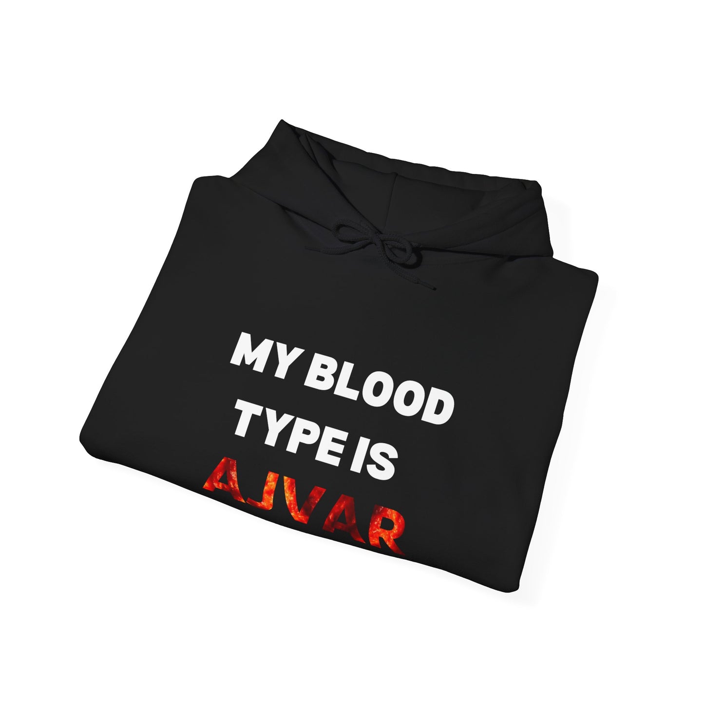 My Blood Type Is AJVAR Hoodie - Unisex Heavy Blend Sweatshirt for Food Lovers