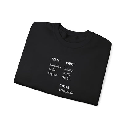 Bosanski Café Price List Crewneck Sweatshirt