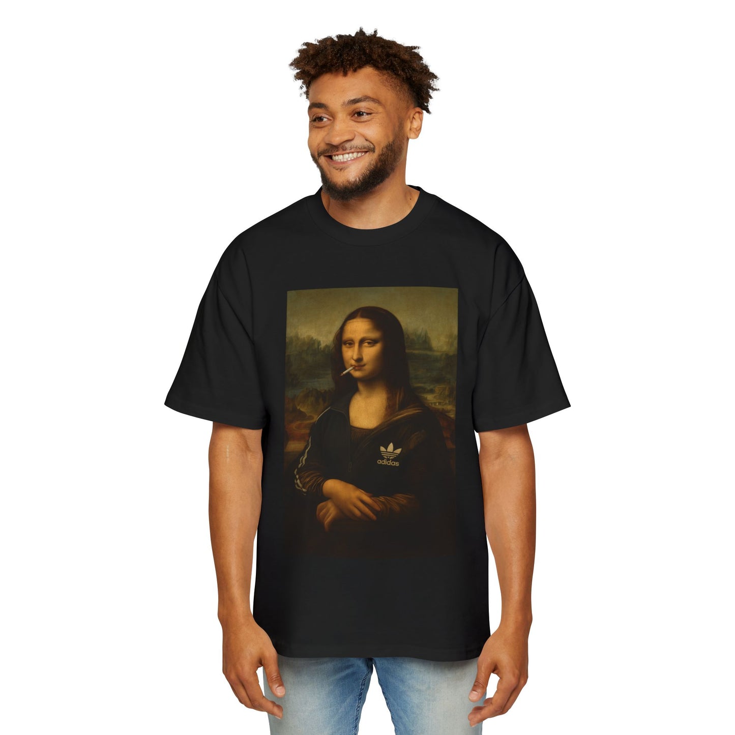 Balkan Mona Lisa - Men's Oversized Tee