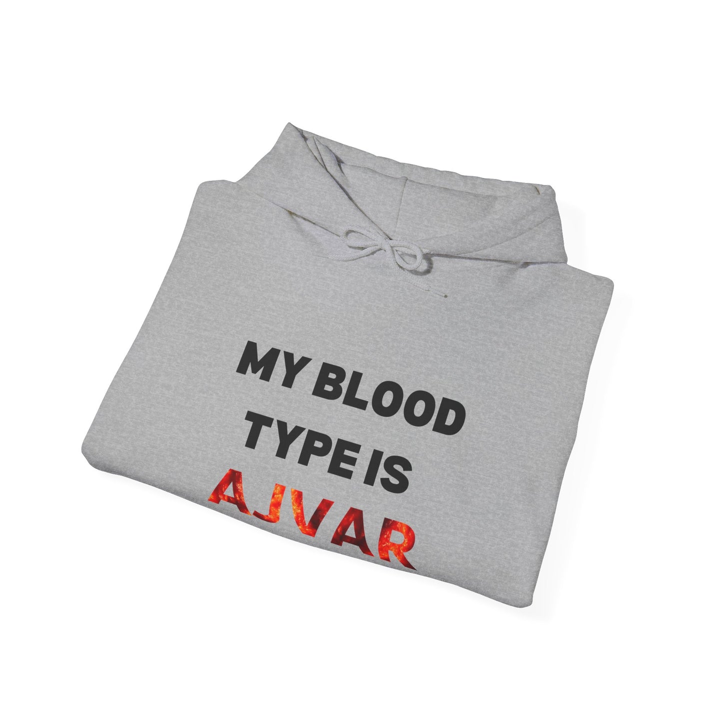 My Blood Type Is AJVAR Hoodie - Unisex Heavy Blend Sweatshirt for Food Lovers