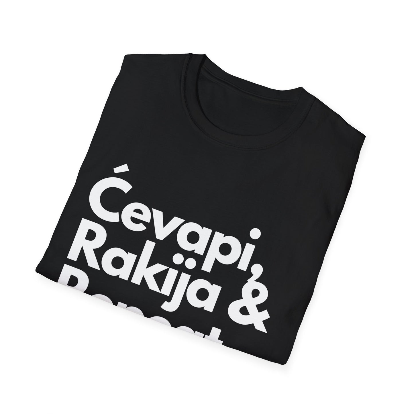 Cevapi, Rakija & Repeat Unisex T-Shirt - Balkan Eats Graphic Tee