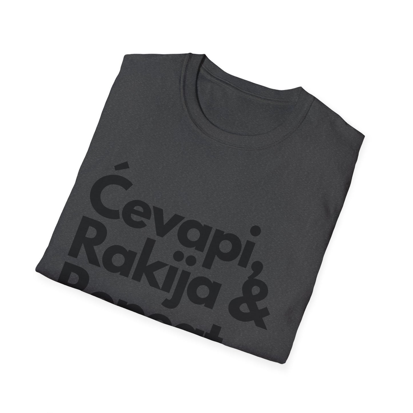 Cevapi, Rakija & Repeat Unisex T-Shirt - Balkan Eats Graphic Tee