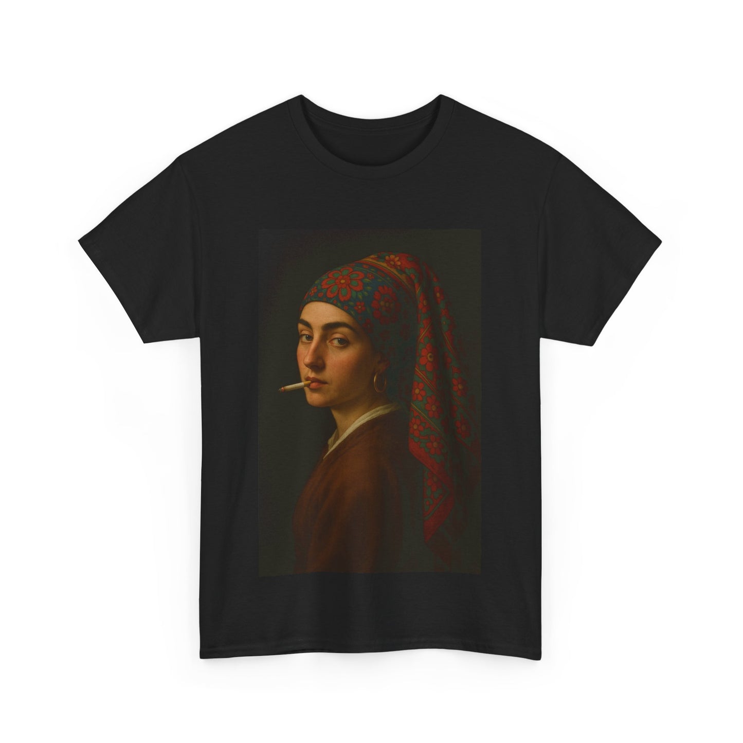 Balkan Girl with a Pearl Earring Streetwear Tee - Unisex Heavy Cotton Tee