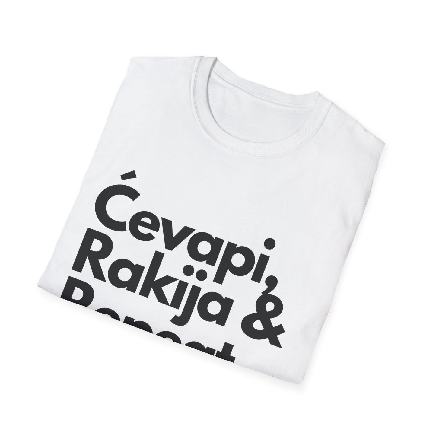 Cevapi, Rakija & Repeat Unisex T-Shirt - Balkan Eats Graphic Tee